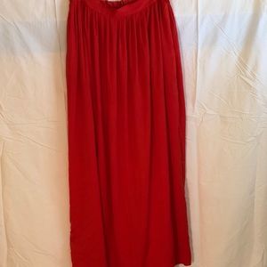 BCBG Full Length Silk Skirt